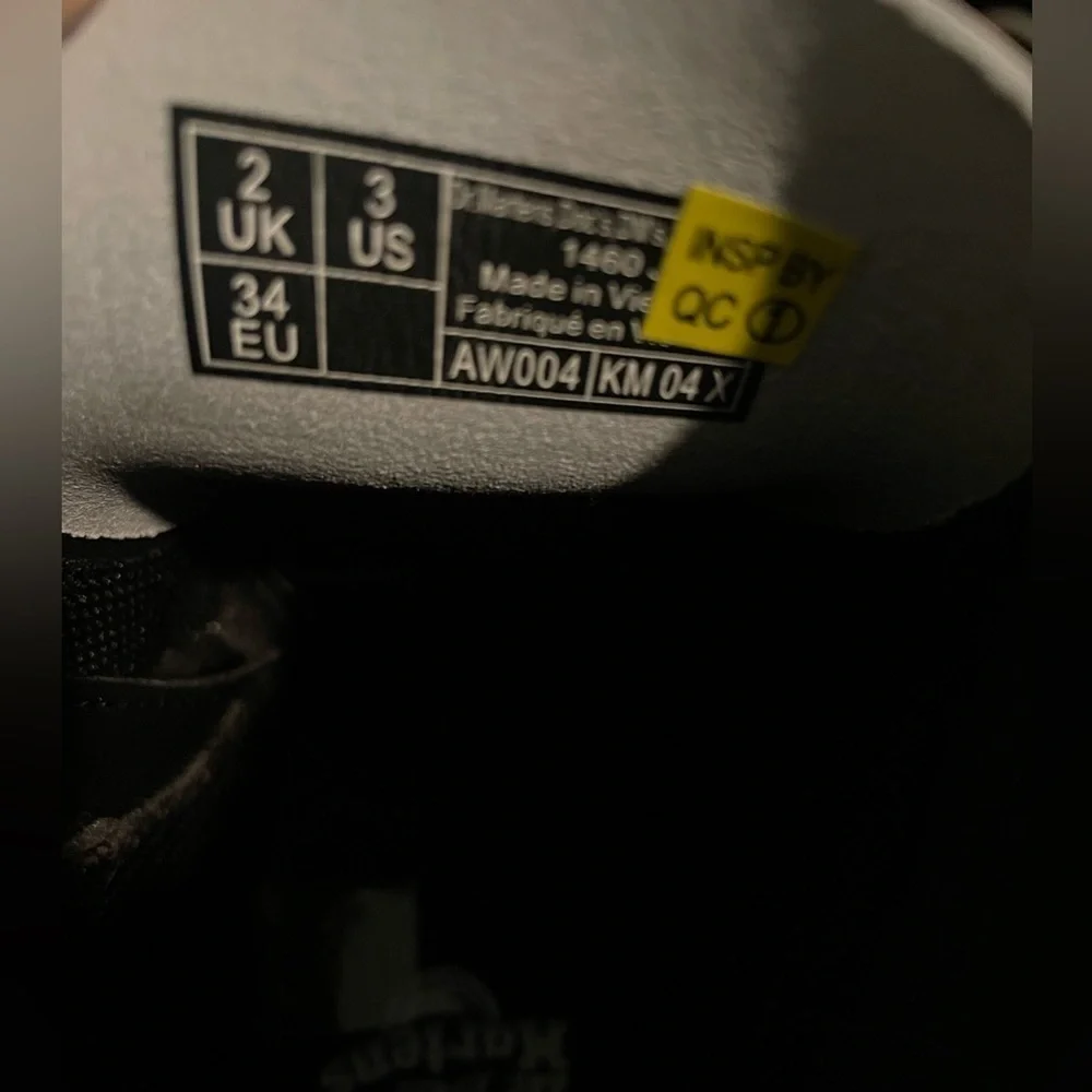 Dr. Martens 1460 Black and White Boots - Picture 5 of 5
